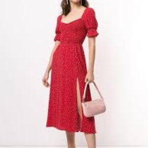 ISO REFORMATION Polka-Dot Ida Dress